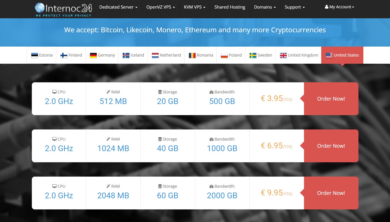 Bitcoin VPS on Internoc24