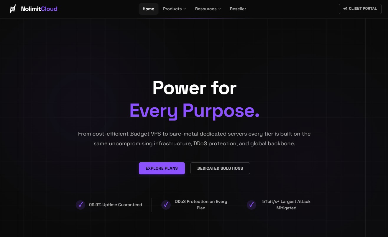Bitcoin VPS on NolimitCloud