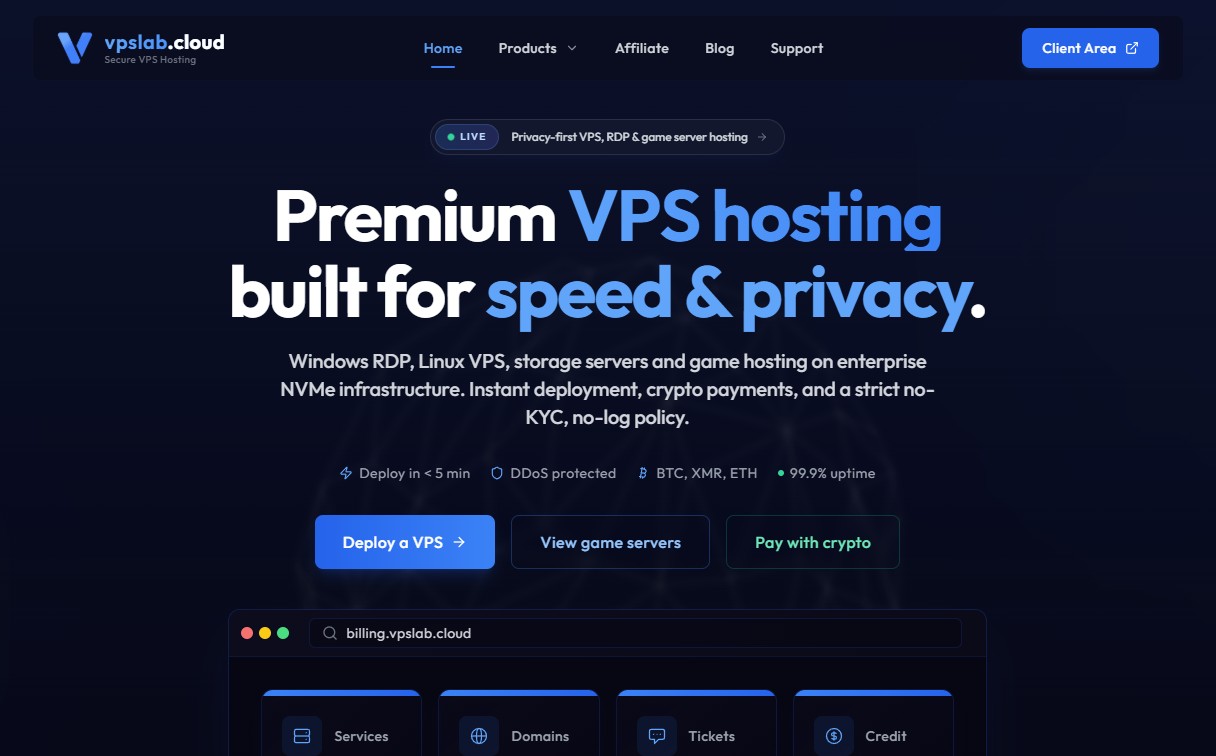 Bitcoin VPS on VPSLab